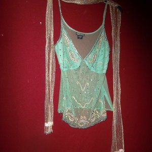 **THIS GORGEOUS ONE OF A KIND WET SEAL SEXY HOT TOP--PERFECT HOLIDAY GIFT